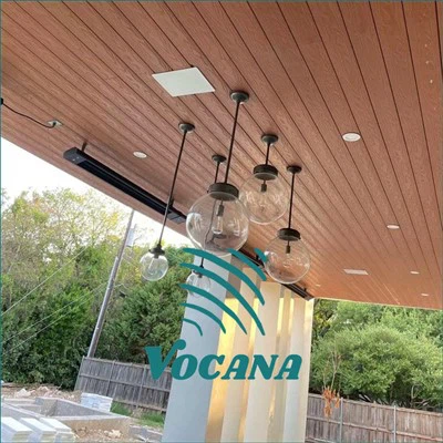 แผงฝ้าเพดาน WPC ทนความชื้น-