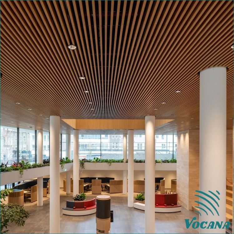 Wood Grain WPC Ceiling Panels for Resort Interiors & Coastal Projects in Southeast Asia Factory